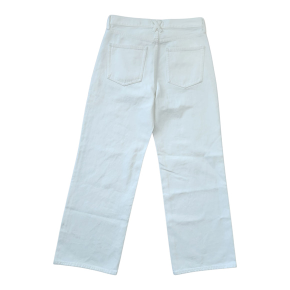 ALEX MILL Alek Relaxed Wide Leg Jeans 31 Sea Salt White Classic Minimalist Denim - Picture 2 of 9